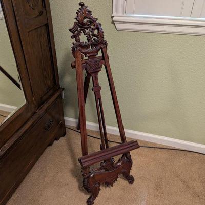Lot #153 - Antique Carved Wood Easel
