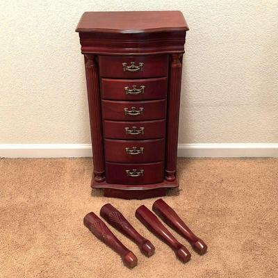 Lot #241 - Vintage Jewelry Chest Armoire