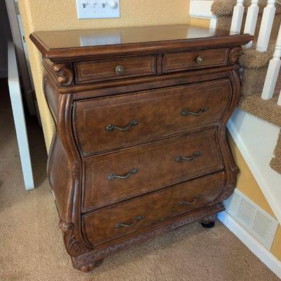 Lot #110 - Vintage Secretary Desk Chest of Drawers