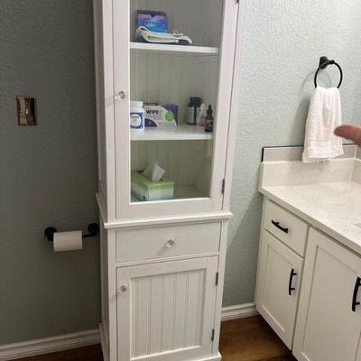 White display cabinet 