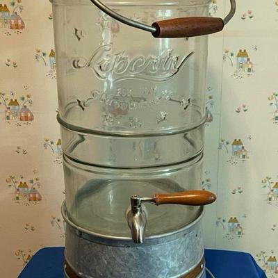 Vintage Liberty Glass Beverage Dispenser 