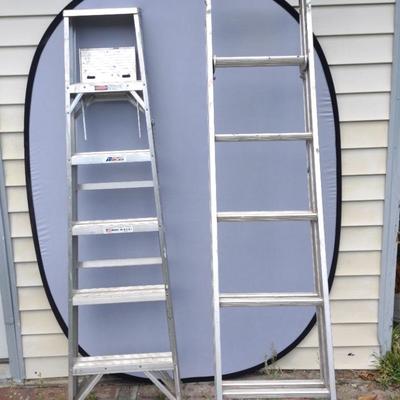 Two American Aluminum Ladders