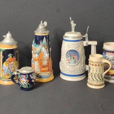 Collection Of Beer Steins 