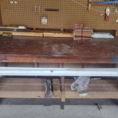 Large Work Bench With Vise