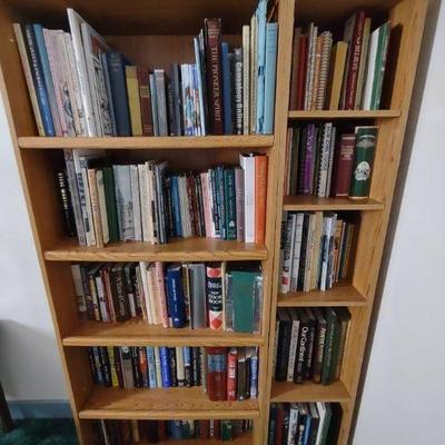Bookshelf and books