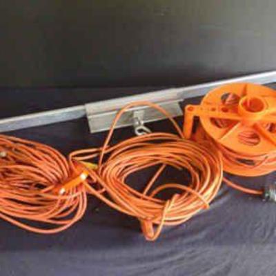 Ladder wall stand off and 3 extension cords