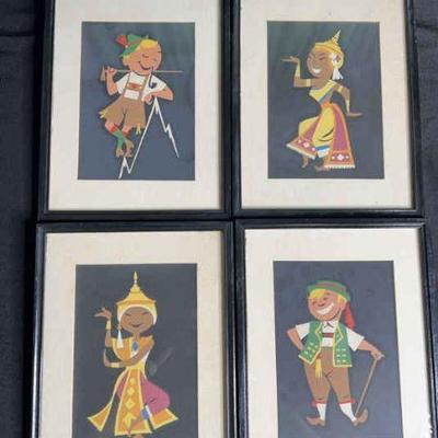 Framed international paintings