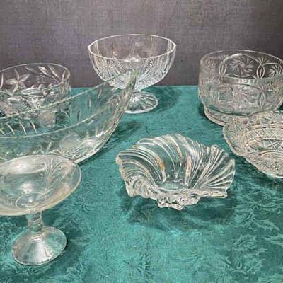 Crystal and glass servingware
