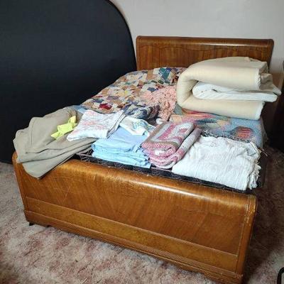 Wooden bed frame