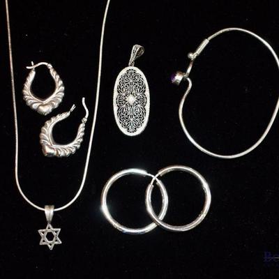 Sterling silver jewelry
