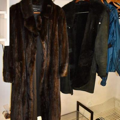 Fur coat and shearling jacket