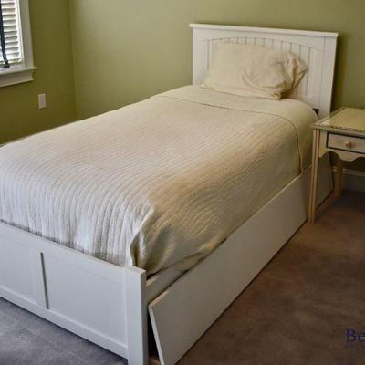 Twin bed with storage
