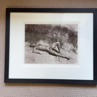 Nude on Beach Signed by Artist 