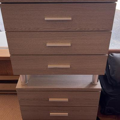 Danish Inspired Pair of Nightstands 