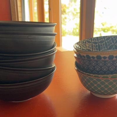 Rim Black Kinto Japan Bowls 
