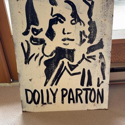 Block Print on Metal - Dolly Parton 