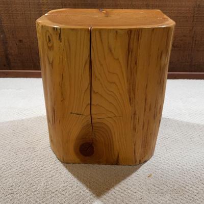Split Wood Accent Table 