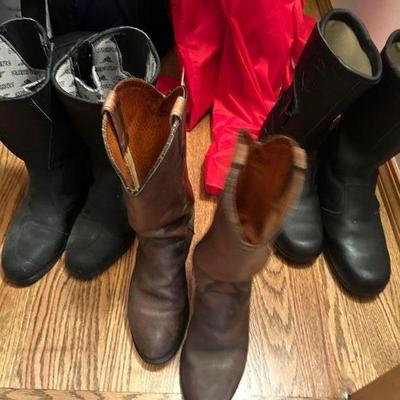 Variety of boots
