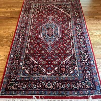 31x51 Bijar Red/Navy Moonga rug (India)