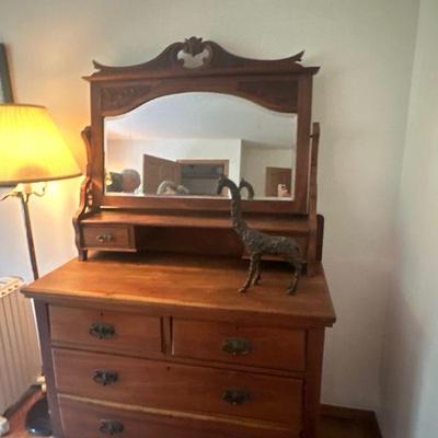 Vintage dresser with mirror