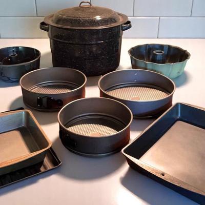 Large Roaster with Lid, Assorted Cake Pans & More