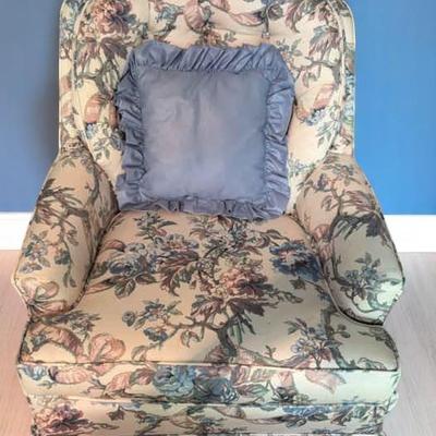Beautiful Fabric Rocking Chair With Pillow