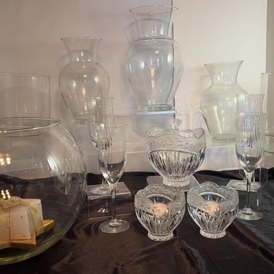  Distal Glass Vases And Others 