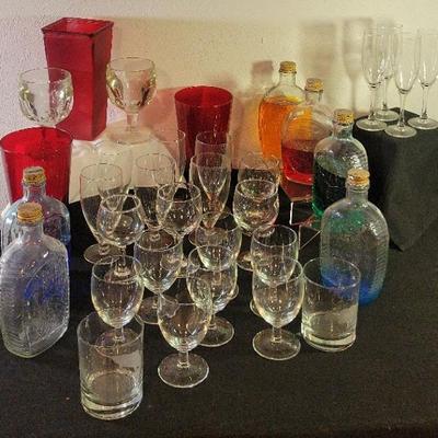 Log Cabin Avalanch Glassware And Bottles