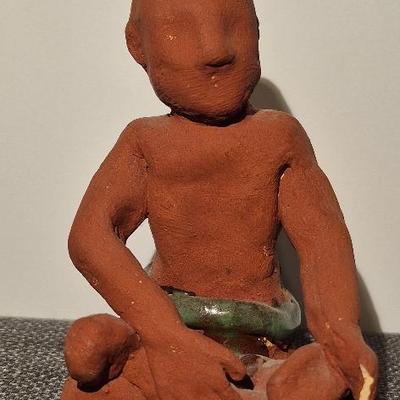 Vintage Indian Warrior Figurine
