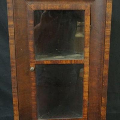 1066	ANTIQUE OGEE HANGING CORNER CABINET, APPROXIMATELY 16 IN X 10 IN X 26 IN H

