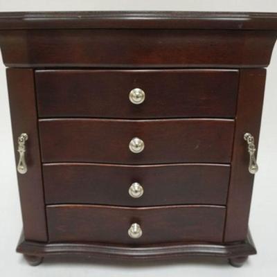 1200	JEWELRY CHEST, APPROXIMATELY 15 IN X 9 IN X 13 IN H
