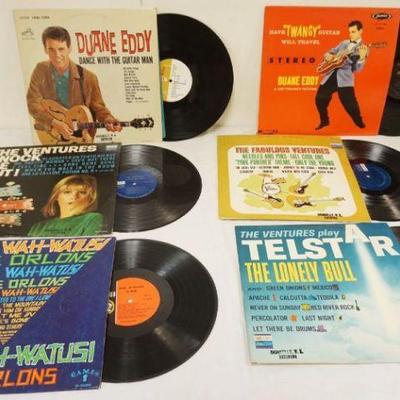 1256	GROUP OF VINTAGE ROCK ALBUMS
