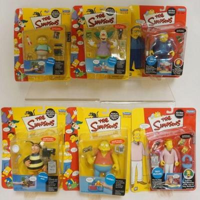 1148	THE SIMPSONS PLAYMATES TOY FIGURES, 6 UNOPENED BLISTER PACKS
