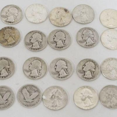 1178	20 SILVER QUARTERS, 1964 AND EARLIER

