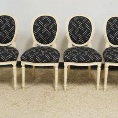 1129	SET OF 6 ITALIAN MEDALLION BACK CHAIRS, 2 ARM AND 4 SIDE
