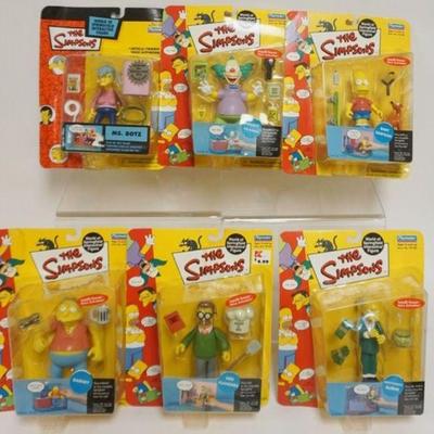 1149	THE SIMPSONS PLAYMATES TOY FIGURES, 6 UNOPENED BLISTER PACKS
