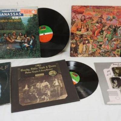 1253	GROUP OF ASSORTED CLASSIC ROCK ALBUMS
