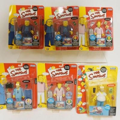 1150	THE SIMPSONS PLAYMATES TOY FIGURES, 6 UNOPENED BLISTER PACKS
