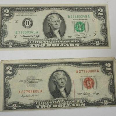 1197	1953 AND 1976 2 DOLLAR BILLS
