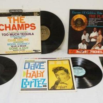 1258	GROUP OF VINTAGE ROCK ALBUMS
