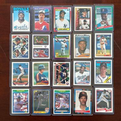 Vintage Rookie Cards with Bo Jackson, Randy Johnson, Deion Sanders and More