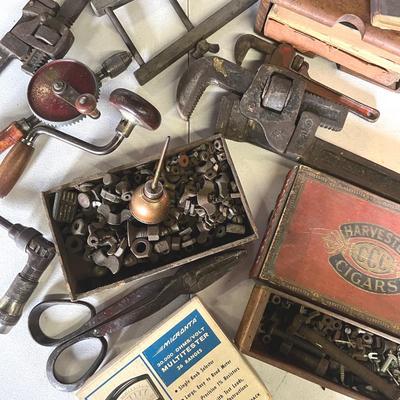 Vintage Tools and Hardware with Wrenches
