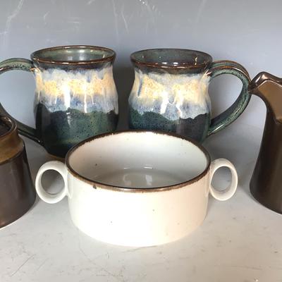 Assortment Of Pottery by Dansk, Noritake And Hand Crafted