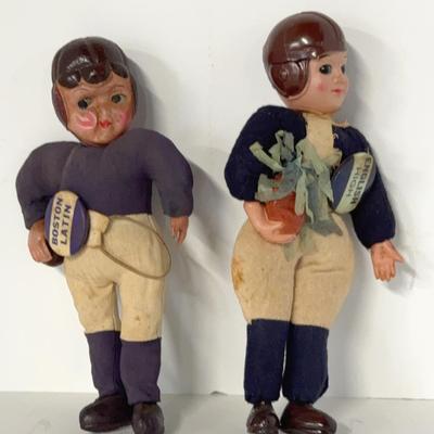 Vintage Celluloid Football Player Dolls