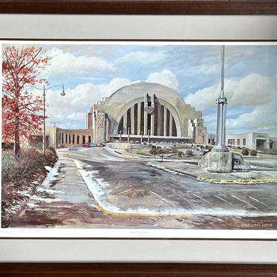 1973 Signed George Little Numbered Lithograph “Nostalgic Railroad Memories”