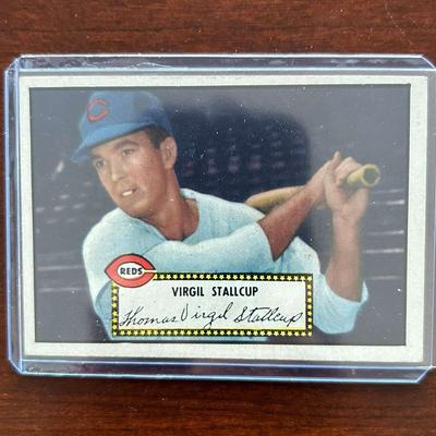 1952 Topps Baseball Card. Virgil Stallcup #69