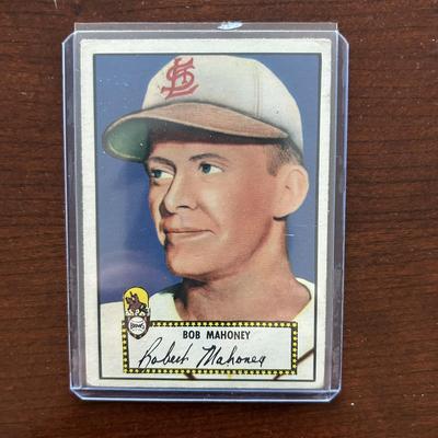 1952 Topps Baseball Card. Bob Mahoney #58