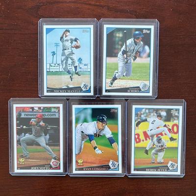 2009 Topps Baseball Complete Set + 5 Bonus. Mickey Mantle. Joey Votto Rookie, Ichiro and More