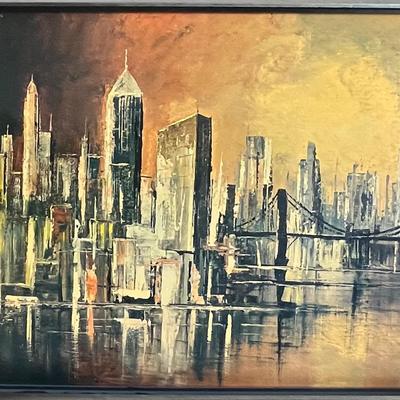 Seekalz Giclee “City Sunset” of NYC Skyline