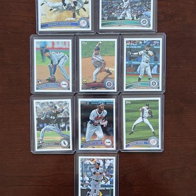2011 Topps Baseball Complete Set. Mickey Mantle. Freddie Freeman, Stephen Strasburg Rookies
